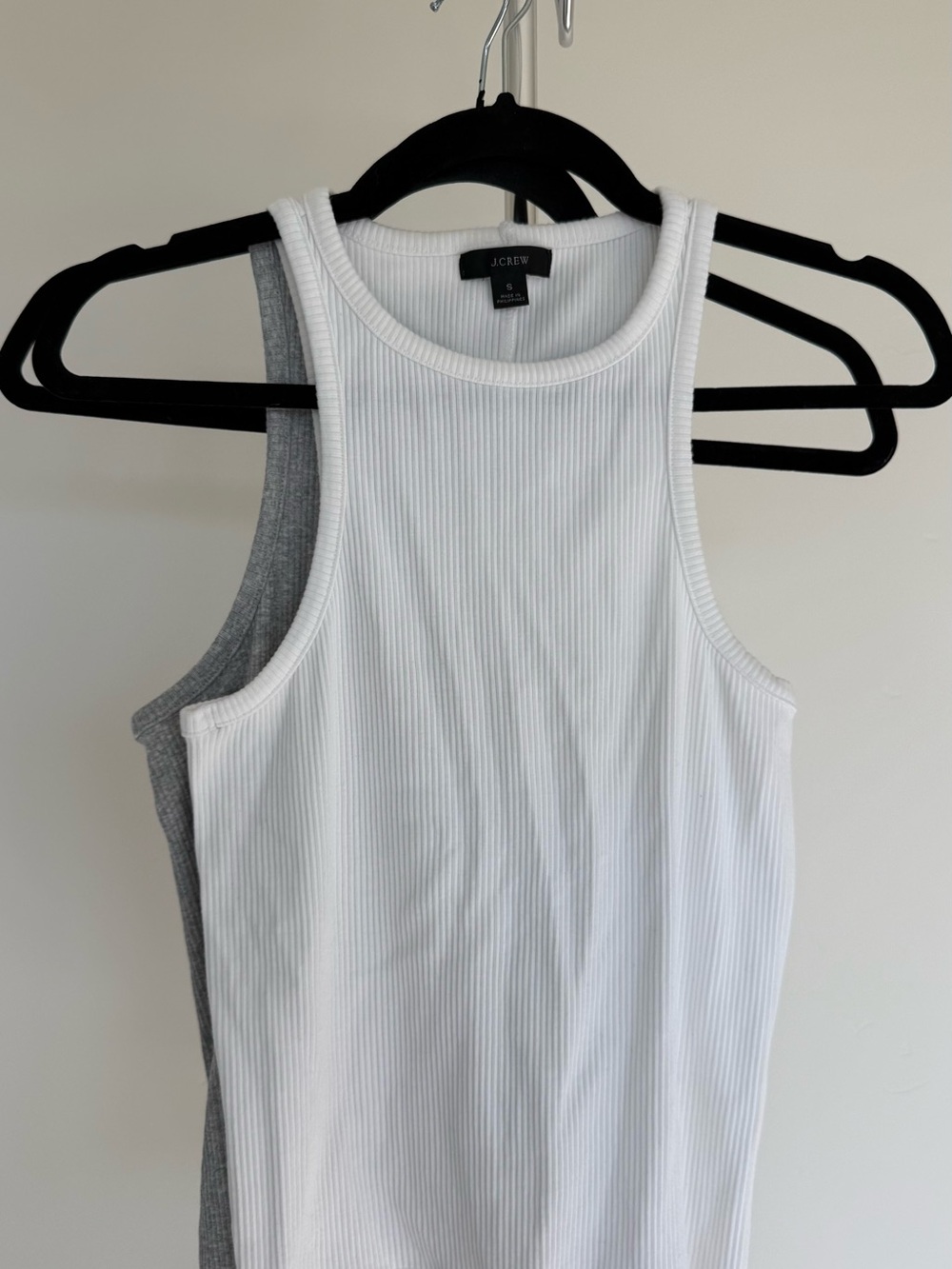 J. Crew Gray Ribbed Tank Top - Picture 7 of 8